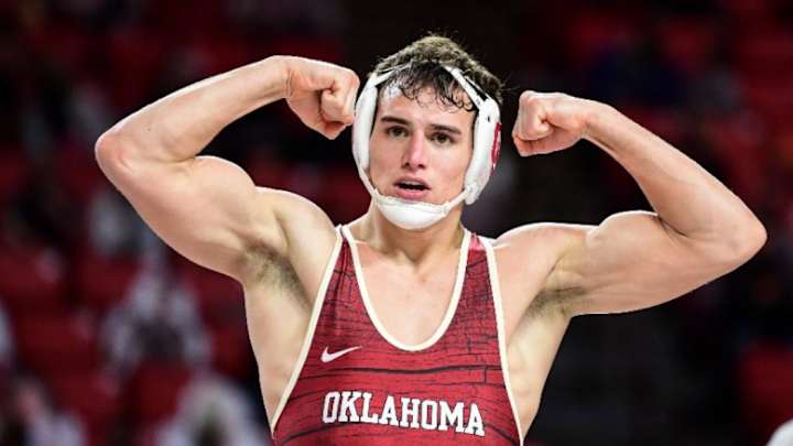 Oklahoma sits in first place after day one at the Big 12 Wrestling Championships