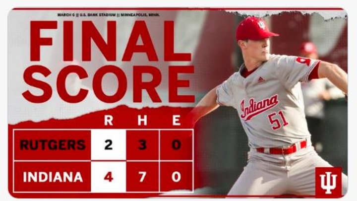 Indiana Baseball: Hoosiers Gets Great Start From McCade Brown, Beat Rutgers 4-2 Indiana Baseball: Hoosiers Gets Great Start From McCade Brown, Beat Rutgers 4-2