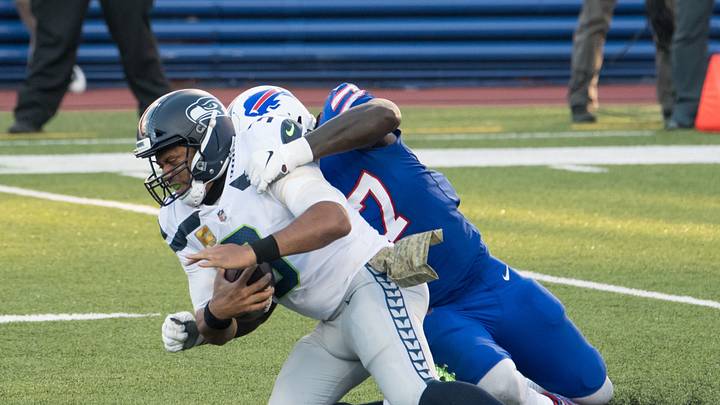 With Russell Wilson Watching, Seahawks Fail to Make Splash Bolstering Offensive Line