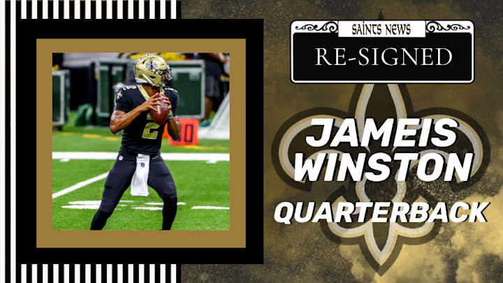 Saints Re-Sign QB Jameis Winston Saints Re-Sign QB Jameis Winston