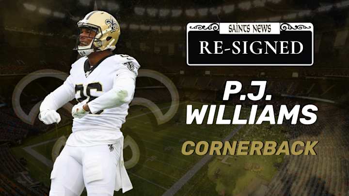 Saints Re-Sign Defensive Back P.J. Williams Saints Re-Sign Defensive Back P.J. Williams