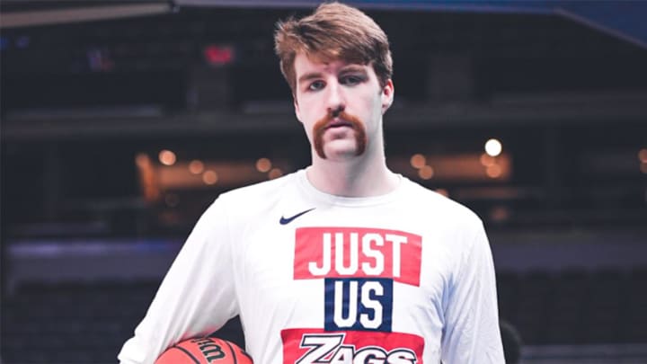 Gonzaga's Drew Timme Sports New Mustache Against Norfolk State