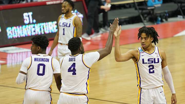 LSU Basketball Uses Defensive Intensity, Dominant Rebounding to Push Past St. Bonaventure 76-61