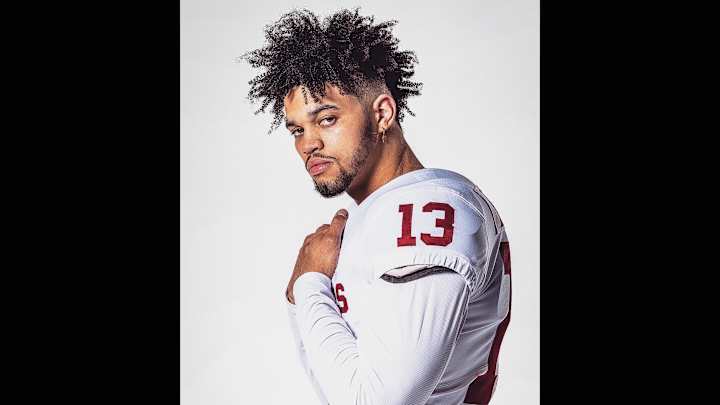 Oklahoma quarterback Caleb Williams is fitting right in with his new teammates