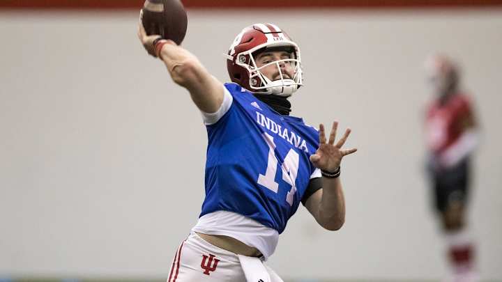 Indiana QB Jack Tuttle Benefiting From Extra Reps at Spring Practice