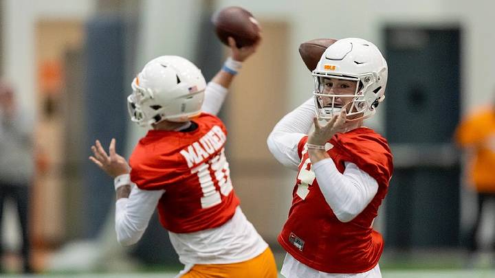 Heupel Discusses QB's After Day One of Spring Practice Heupel Discusses QB's After Day One of Spring Practice