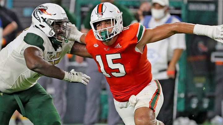 Vikings GM Rick Spielman Scouts Jaelan Phillips, Gregory Rousseau at Miami's Pro Day