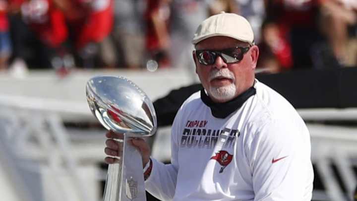 Bruce Arians Unveils Buccaneers Super Bowl Tattoo Bruce Arians Unveils Buccaneers Super Bowl Tattoo