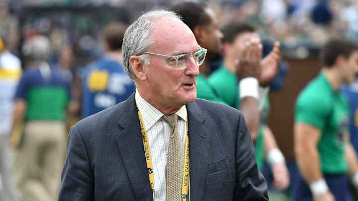 Jack Swarbrick Talks Notre Dame TV Deal, NIL, Marcus Freeman and More Jack Swarbrick Talks Notre Dame TV Deal, NIL, Marcus Freeman and More