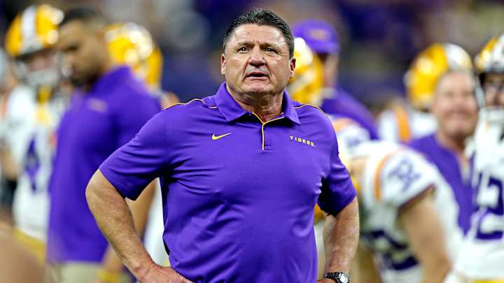 LSU Coach Ed Orgeron Speaks for First Time About Hire of Bo Pelini as Defensive Coordinator