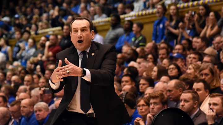 Coach K Apologizes for Scolding Students "But Let's Find a Different Cheer"