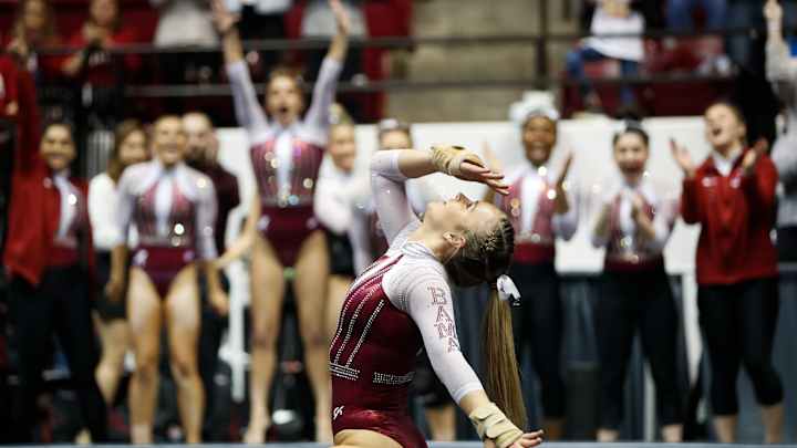 Alabama Gymnastics Dominates Auburn, 196.925-195.675 in Rivalry Win