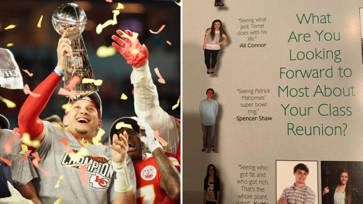 High School Classmate Predicted Patrick Mahomes Super Bowl Win in 2014 Yearbook