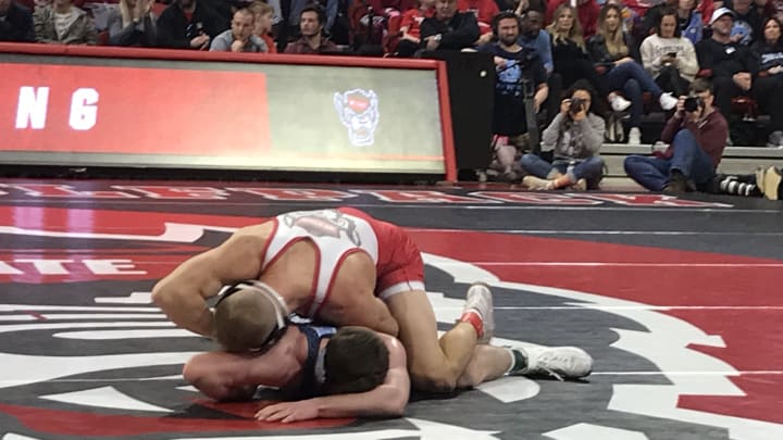 Wolfpack Wrestlers Nip Heels to Stay Undefeated