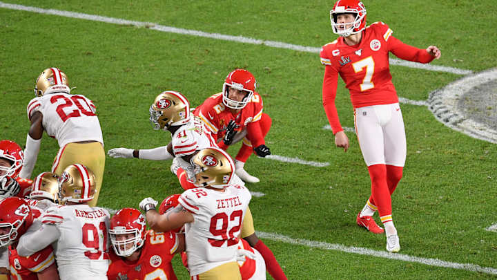 Harrison Butker Reveals 49ers INT Celebration Sparked Chiefs Comeback Harrison Butker Reveals 49ers INT Celebration Sparked Chiefs Comeback