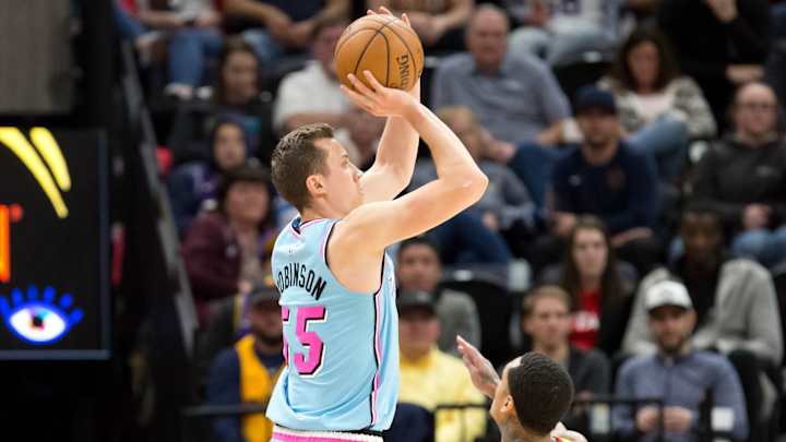 Three-Point Competition Puts Heat's Duncan Robinson In The Spotlight Three-Point Competition Puts Heat's Duncan Robinson In The Spotlight