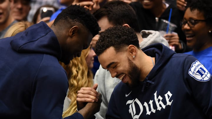 Coach K: I Saw Zion Williamson Smiling Behind the Bench
