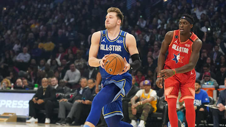 Luka Flashes Briefly in All-Star Debut as Team LeBron Wins 157-155 Luka Flashes Briefly in All-Star Debut as Team LeBron Wins 157-155