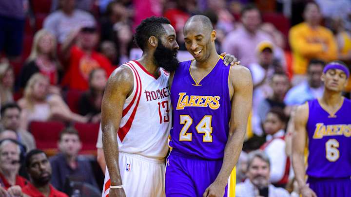 James Harden Discusses Relationship With 'Big Brother' Kobe Bryant James Harden Discusses Relationship With 'Big Brother' Kobe Bryant