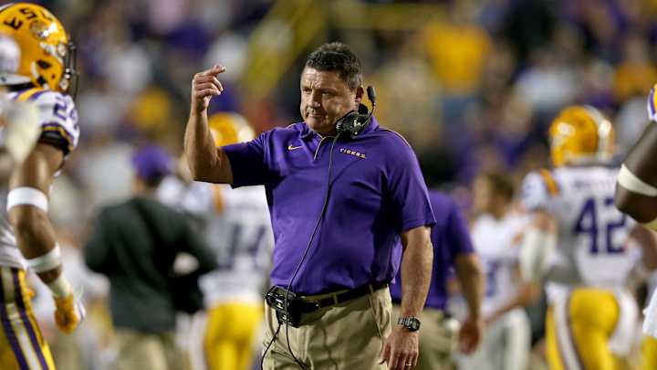 Coach Ed Orgeron Talks About Staff Turnover, Bringing Former LSU Football Players on Board