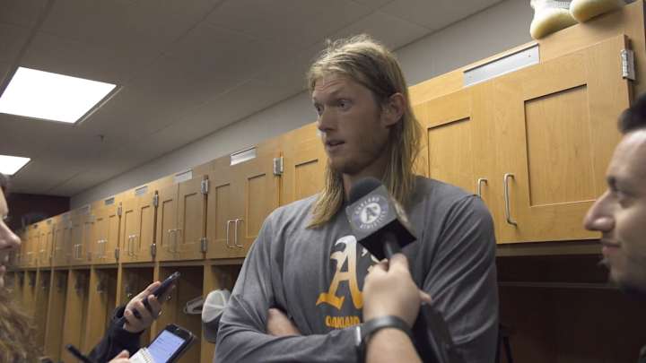 A's Puk Off to a Quick Start With Spotlight on Him A's Puk Off to a Quick Start With Spotlight on Him