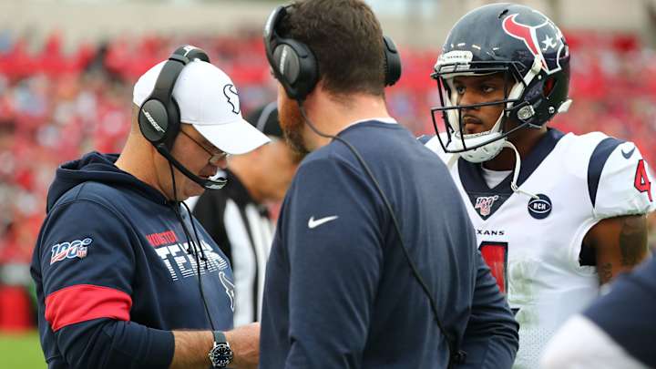 Texans Tim Kelly and Deshaun Watson working to see the game out of the "same set of eyes" Texans Tim Kelly and Deshaun Watson working to see the game out of the "same set of eyes"