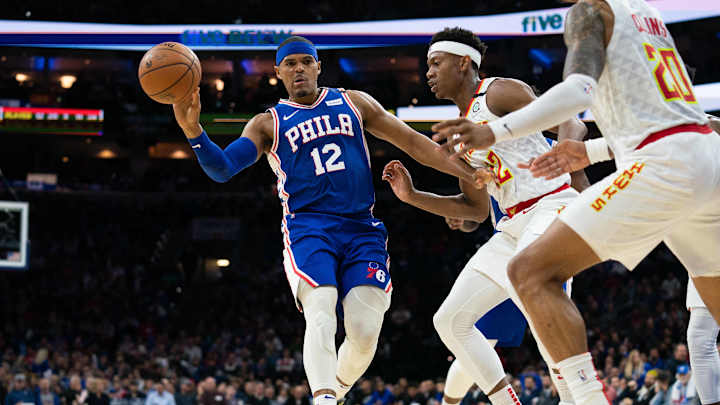 Despite Playing Well vs. Hawks, Sixers' Tobias Harris is 'Still Battling' Knee Injury Despite Playing Well vs. Hawks, Sixers' Tobias Harris is 'Still Battling' Knee Injury