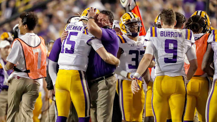 LSU Coach Ed Orgeron Says Program Has Done a Great Job of Maintaining COVID-19 After Initial Spike