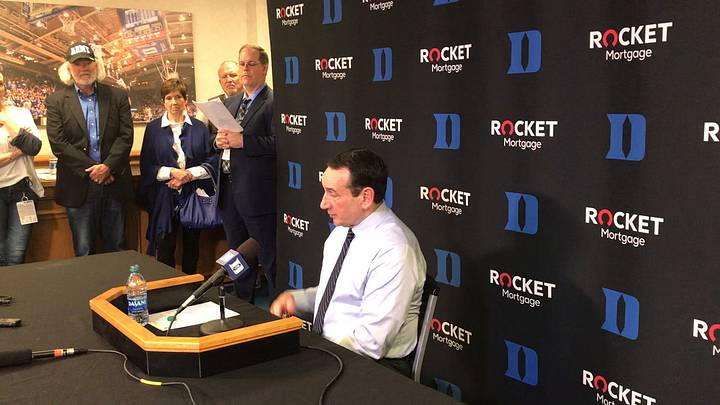 Coach K: Players Are Beating Themselves Up Over Mistakes Coach K: Players Are Beating Themselves Up Over Mistakes