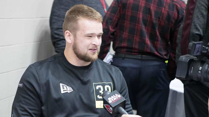 Danny Pinter meets with the New York Jets after posting fast 40 time at the NFL Combine