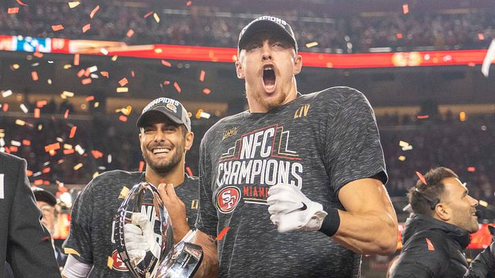 George Kittle Backs Jimmy Garoppolo in Wake of Brady Rumors