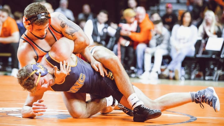 Wrestling Gets Six in the Semifinals after First Session of Big 12 in Tulsa Wrestling Gets Six in the Semifinals after First Session of Big 12 in Tulsa