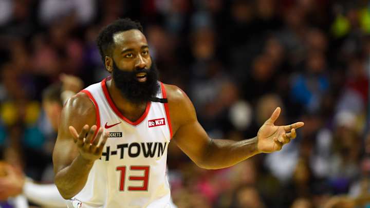 James Harden Mocked by Hornets Announcers After Quadruple-Double