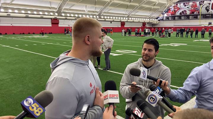 Tyler Biadasz Wisconsin Pro Day Interview Highlights Tyler Biadasz Wisconsin Pro Day Interview Highlights
