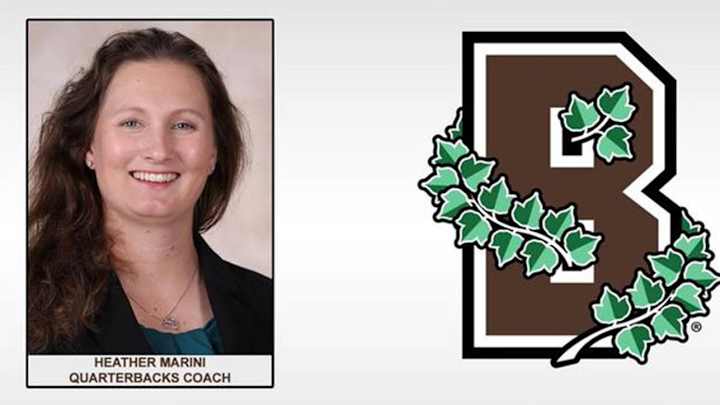 Brown Names Heather Marini as QBs Coach, Division I's First Female Position Coach