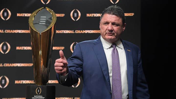 Ed Orgeron Gives Coronavirus 'Game Plan' Alongside Louisiana Governor