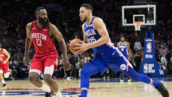 Sixers' Ben Simmons Defends James Harden's Defense While Streaming Sixers' Ben Simmons Defends James Harden's Defense While Streaming
