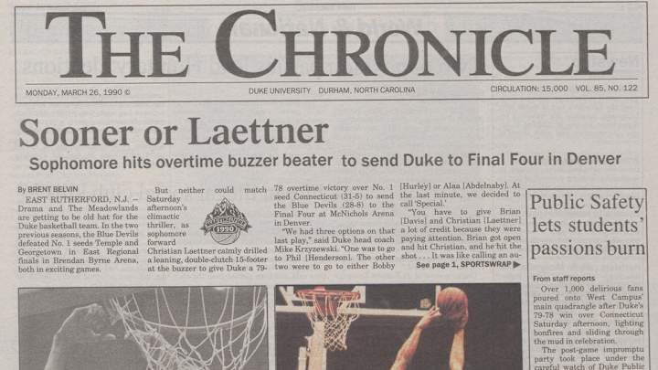 March Rewind: Laettner's First Buzzer Beater
