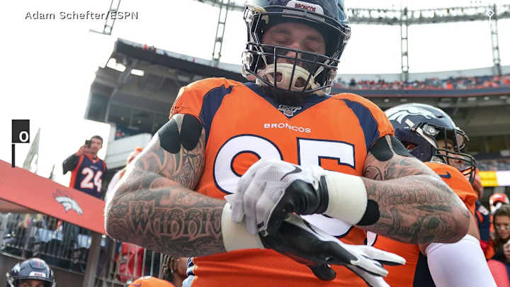 Report: Broncos' Free-Agent DL Derek Wolfe Signs with Ravens on One-Year Deal
