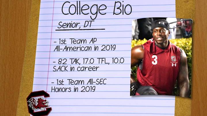 Javon Kinlaw Clock's In At #10 On SI's Big Board