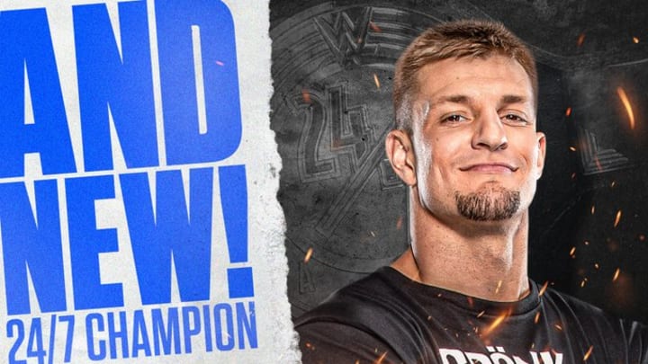 Rob Gronkowski wins a WWE championship.
