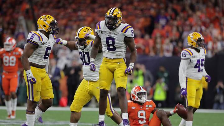 Recent CBS Sports mock draft has Falcons trading down for LSU linebacker