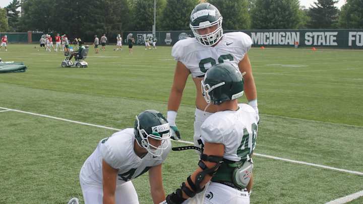 Ted Gilmore Discusses Spartan Tight End Adam Berghorst