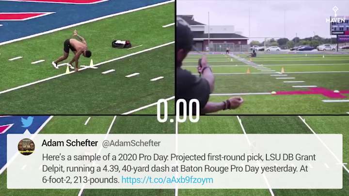 Browns Potential Draft Target Grant Delpit Releases Video Running The 40