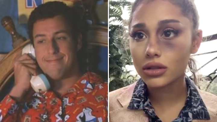 Ariana Grande Nails Bobby Boucher Impression in ‘Waterboy’ Recreation