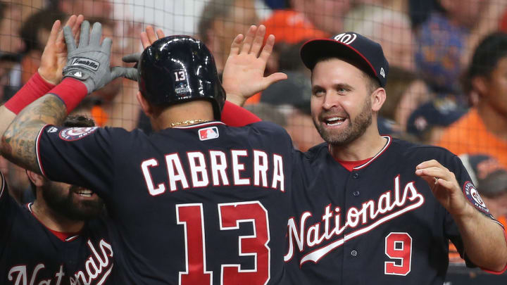 Brian Dozier Bangs on Trash Can During Nationals’ World Series Game 7 Watch Party
