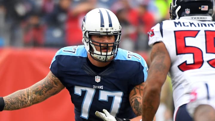 Taylor Lewan a Texans Target After Titans OT Cut?
