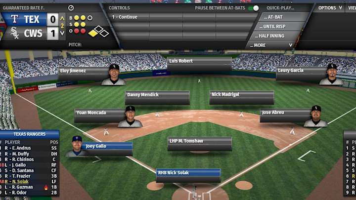 2020 OOTP sim: Texas squeaks by Sox, 2-1