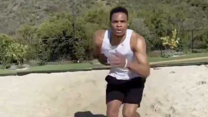 Russell Westbrook Shows Off Workout Program During COVID-19 Suspension Russell Westbrook Shows Off Workout Program During COVID-19 Suspension