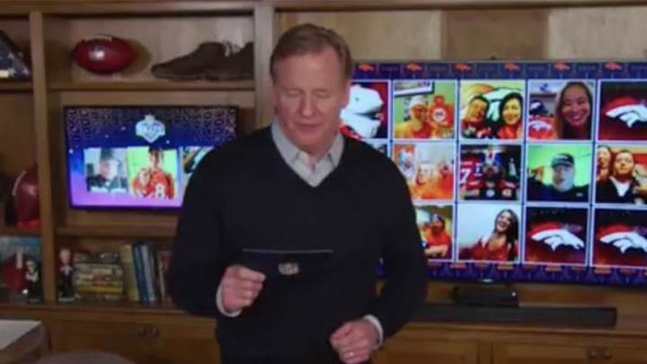 NFL Commissioner Roger Goodell Changed His Wardrobe Nearly Halfway Through the First Round